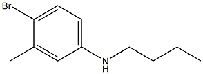 4-bromo-N-butyl-3-methylaniline Structure