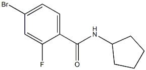 4-bromo-N-cyclopentyl-2-fluorobenzamide Structure
