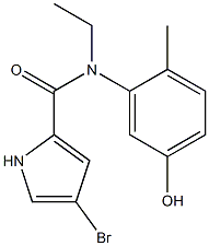 4-bromo-N-ethyl-N-(5-hydroxy-2-methylphenyl)-1H-pyrrole-2-carboxamide Structure