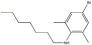 4-bromo-N-heptyl-2,6-dimethylaniline 구조식 이미지