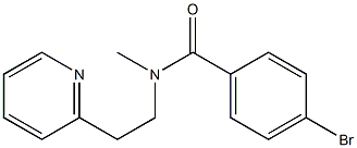 4-bromo-N-methyl-N-[2-(pyridin-2-yl)ethyl]benzamide 구조식 이미지