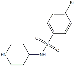 4-bromo-N-piperidin-4-ylbenzenesulfonamide 구조식 이미지