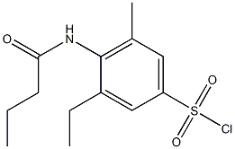 4-butanamido-3-ethyl-5-methylbenzene-1-sulfonyl chloride 구조식 이미지