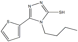 4-butyl-5-(thiophen-2-yl)-4H-1,2,4-triazole-3-thiol Structure