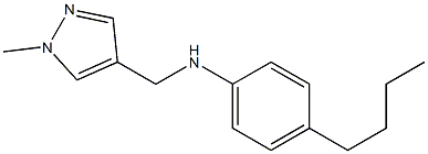 4-butyl-N-[(1-methyl-1H-pyrazol-4-yl)methyl]aniline Structure