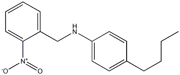 4-butyl-N-[(2-nitrophenyl)methyl]aniline Structure