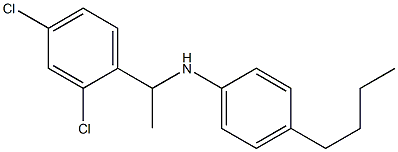 4-butyl-N-[1-(2,4-dichlorophenyl)ethyl]aniline 구조식 이미지