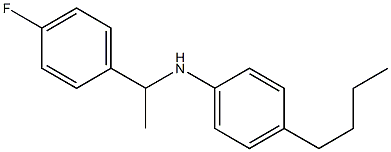 4-butyl-N-[1-(4-fluorophenyl)ethyl]aniline Structure