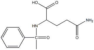 4-carbamoyl-2-(1-phenylacetamido)butanoic acid 구조식 이미지