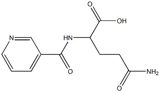 4-carbamoyl-2-(pyridin-3-ylformamido)butanoic acid 구조식 이미지