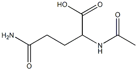 4-carbamoyl-2-acetamidobutanoic acid Structure