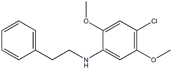 4-chloro-2,5-dimethoxy-N-(2-phenylethyl)aniline Structure