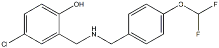 4-chloro-2-[({[4-(difluoromethoxy)phenyl]methyl}amino)methyl]phenol Structure