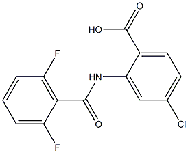 4-chloro-2-[(2,6-difluorobenzene)amido]benzoic acid 구조식 이미지