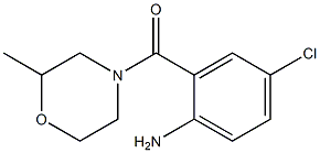 4-chloro-2-[(2-methylmorpholin-4-yl)carbonyl]aniline Structure