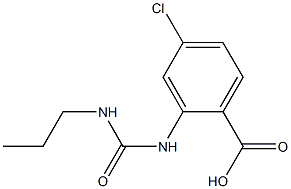 4-chloro-2-[(propylcarbamoyl)amino]benzoic acid 구조식 이미지