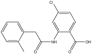 4-chloro-2-[2-(2-methylphenyl)acetamido]benzoic acid Structure