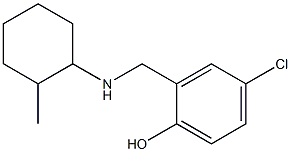 4-chloro-2-{[(2-methylcyclohexyl)amino]methyl}phenol Structure