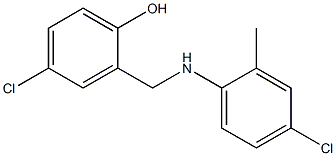 4-chloro-2-{[(4-chloro-2-methylphenyl)amino]methyl}phenol 구조식 이미지