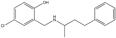 4-chloro-2-{[(4-phenylbutan-2-yl)amino]methyl}phenol Structure