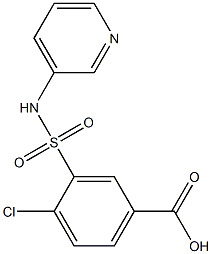4-chloro-3-(pyridin-3-ylsulfamoyl)benzoic acid Structure