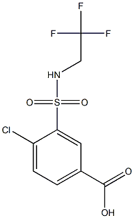 4-chloro-3-[(2,2,2-trifluoroethyl)sulfamoyl]benzoic acid 구조식 이미지