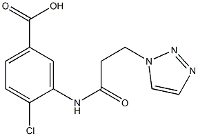 4-chloro-3-[3-(1H-1,2,3-triazol-1-yl)propanamido]benzoic acid Structure