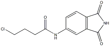 4-chloro-N-(1,3-dioxo-2,3-dihydro-1H-isoindol-5-yl)butanamide 구조식 이미지