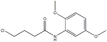 4-chloro-N-(2,5-dimethoxyphenyl)butanamide Structure