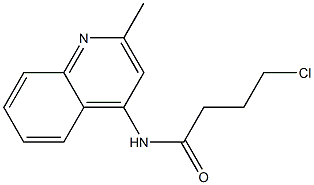 4-chloro-N-(2-methylquinolin-4-yl)butanamide 구조식 이미지