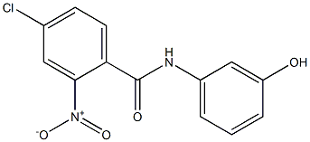 4-chloro-N-(3-hydroxyphenyl)-2-nitrobenzamide Structure