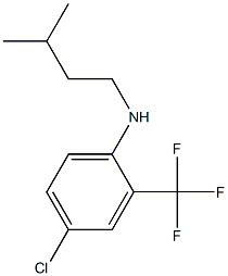 4-chloro-N-(3-methylbutyl)-2-(trifluoromethyl)aniline 구조식 이미지