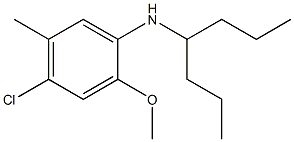 4-chloro-N-(heptan-4-yl)-2-methoxy-5-methylaniline Structure
