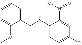 4-chloro-N-[(2-methoxyphenyl)methyl]-2-nitroaniline 구조식 이미지