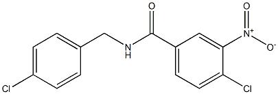 4-chloro-N-[(4-chlorophenyl)methyl]-3-nitrobenzamide Structure