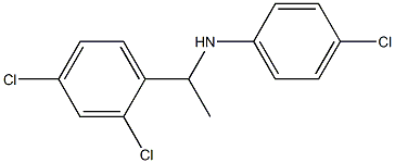 4-chloro-N-[1-(2,4-dichlorophenyl)ethyl]aniline 구조식 이미지