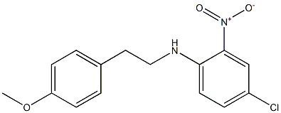 4-chloro-N-[2-(4-methoxyphenyl)ethyl]-2-nitroaniline 구조식 이미지