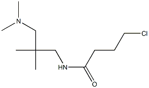 4-chloro-N-{2-[(dimethylamino)methyl]-2-methylpropyl}butanamide 구조식 이미지