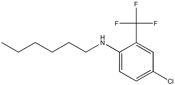 4-chloro-N-hexyl-2-(trifluoromethyl)aniline 구조식 이미지
