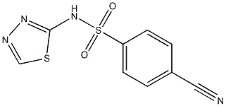 4-cyano-N-(1,3,4-thiadiazol-2-yl)benzene-1-sulfonamide Structure