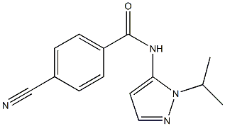4-cyano-N-(1-isopropyl-1H-pyrazol-5-yl)benzamide Structure