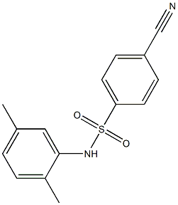 4-cyano-N-(2,5-dimethylphenyl)benzenesulfonamide Structure