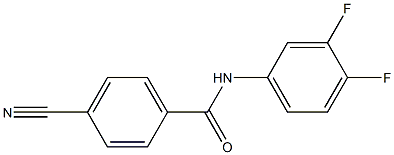 4-cyano-N-(3,4-difluorophenyl)benzamide Structure