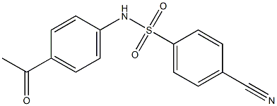 4-cyano-N-(4-acetylphenyl)benzene-1-sulfonamide Structure