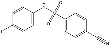4-cyano-N-(4-iodophenyl)benzene-1-sulfonamide Structure