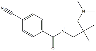 4-cyano-N-[3-(dimethylamino)-2,2-dimethylpropyl]benzamide 구조식 이미지