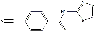 4-cyano-N-1,3-thiazol-2-ylbenzamide Structure