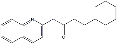 4-cyclohexyl-1-(quinolin-2-yl)butan-2-one Structure