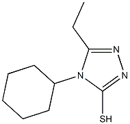 4-cyclohexyl-5-ethyl-4H-1,2,4-triazole-3-thiol 구조식 이미지