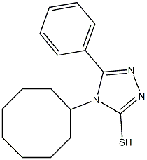 4-cyclooctyl-5-phenyl-4H-1,2,4-triazole-3-thiol 구조식 이미지